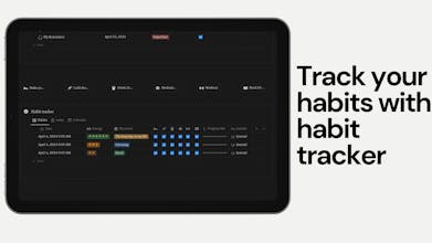 Notion Habit Tracker template gallery image