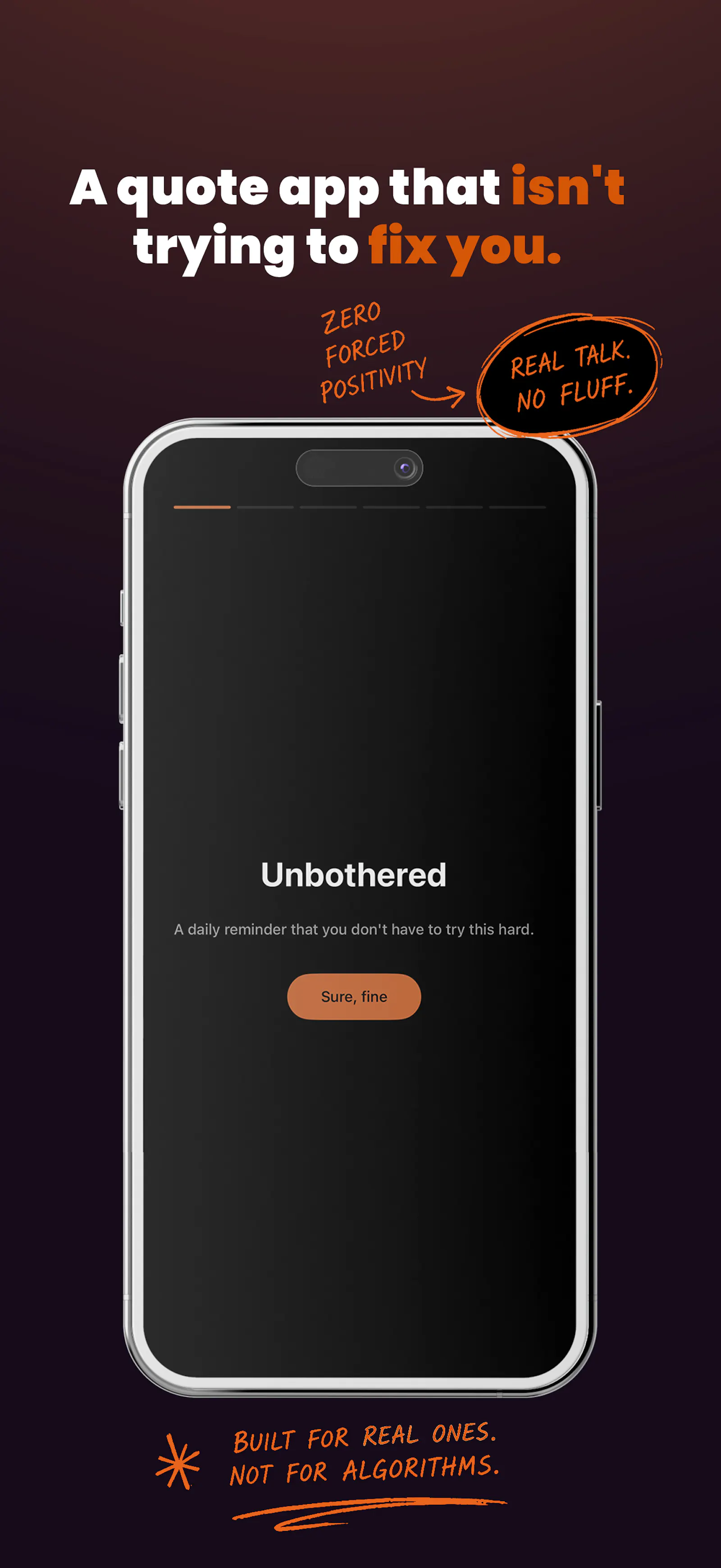 Unbothered - Daily Quotes screenshot 1