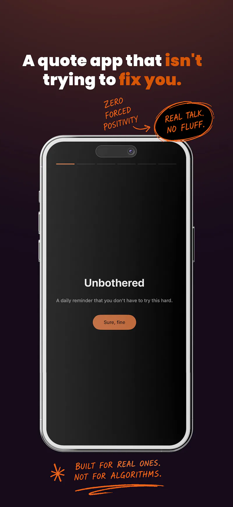 Unbothered - Daily Quotes screenshot 1