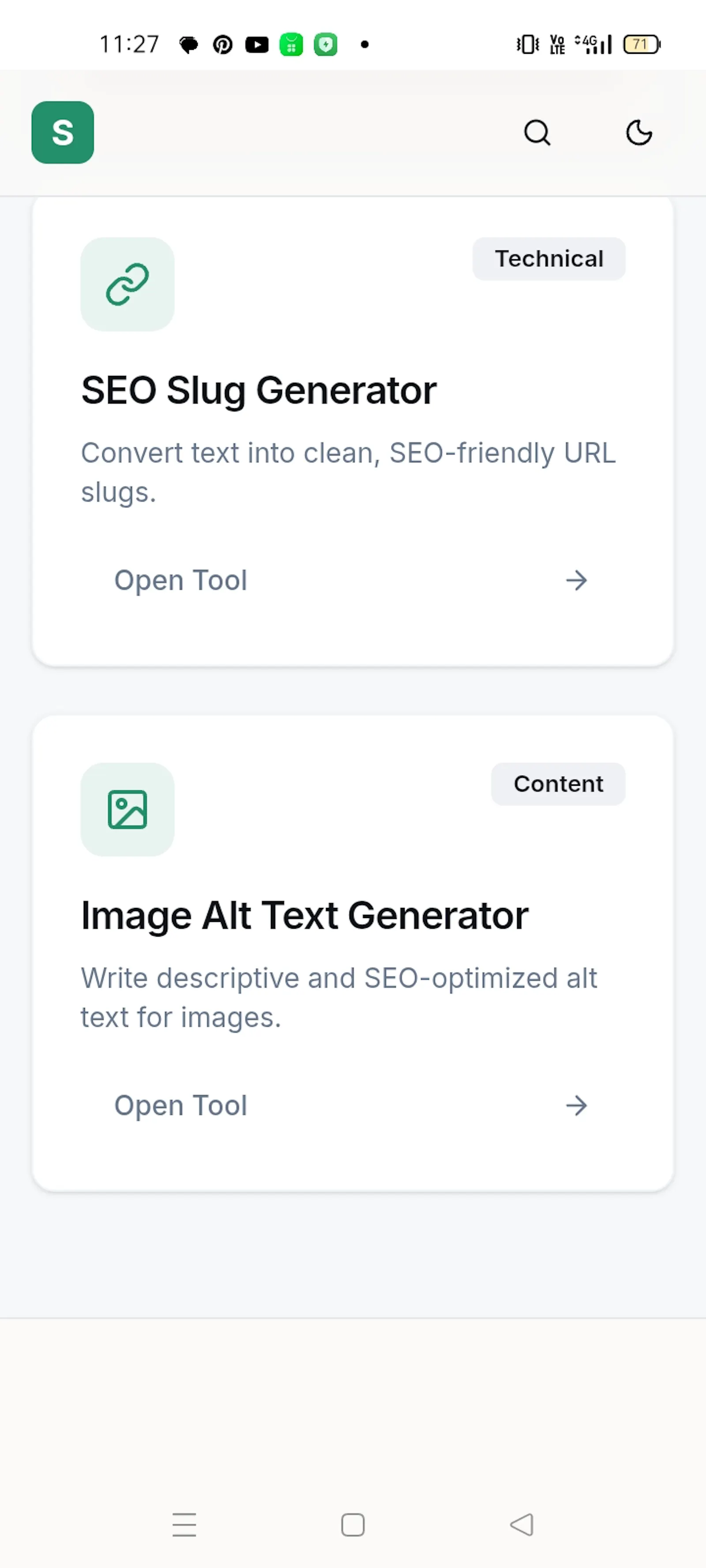 SabrTime SEO TOOLS screenshot 2