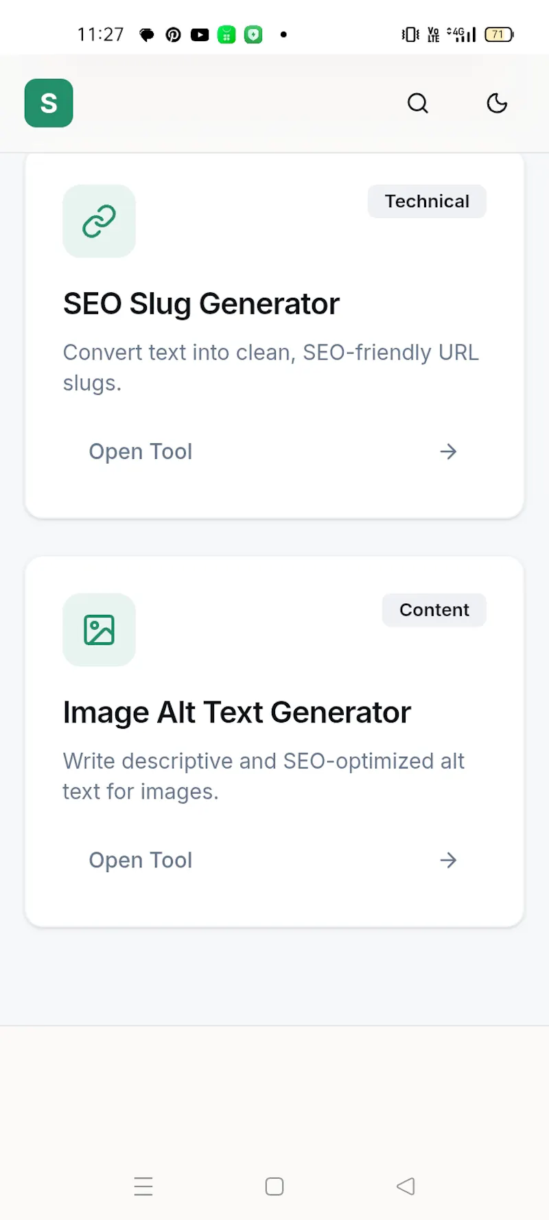 SabrTime SEO TOOLS screenshot 2