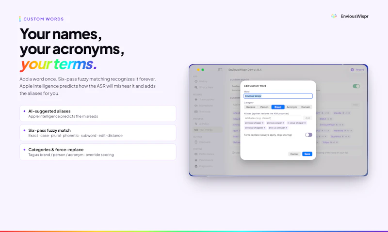 EnviousWispr screenshot 6