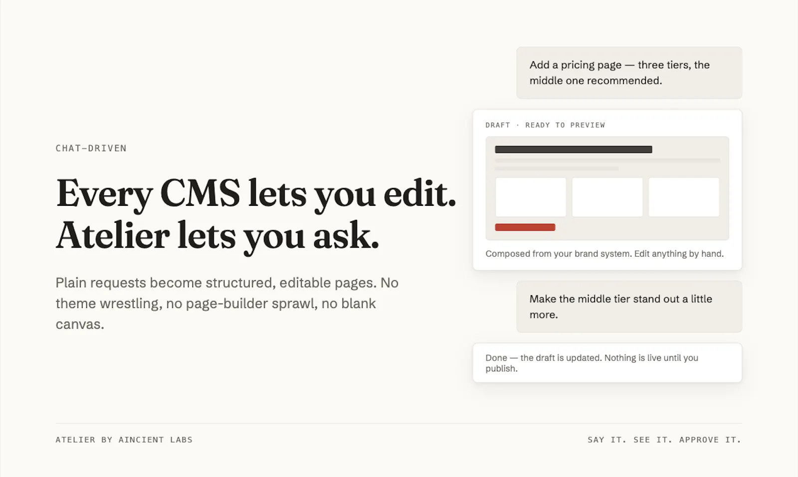 Atelier CMS screenshot 4