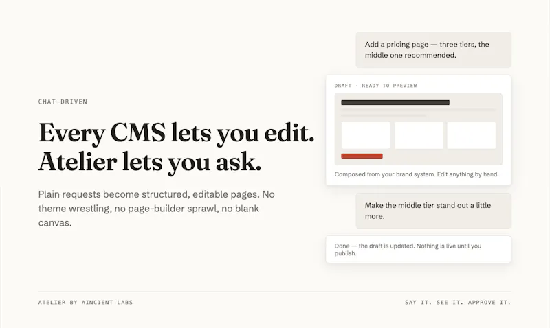 Atelier CMS screenshot 4