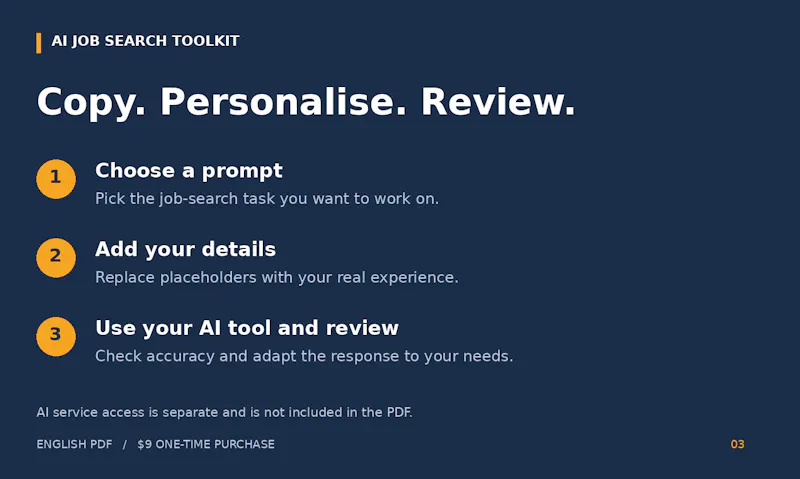 AI Job Search Toolkit screenshot 2