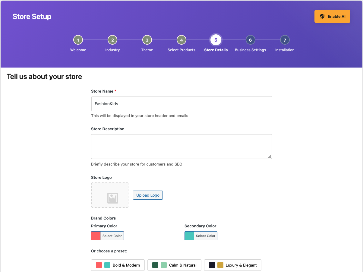 MasterAI Store Builder - Screenshot 4 showing product features and functionality