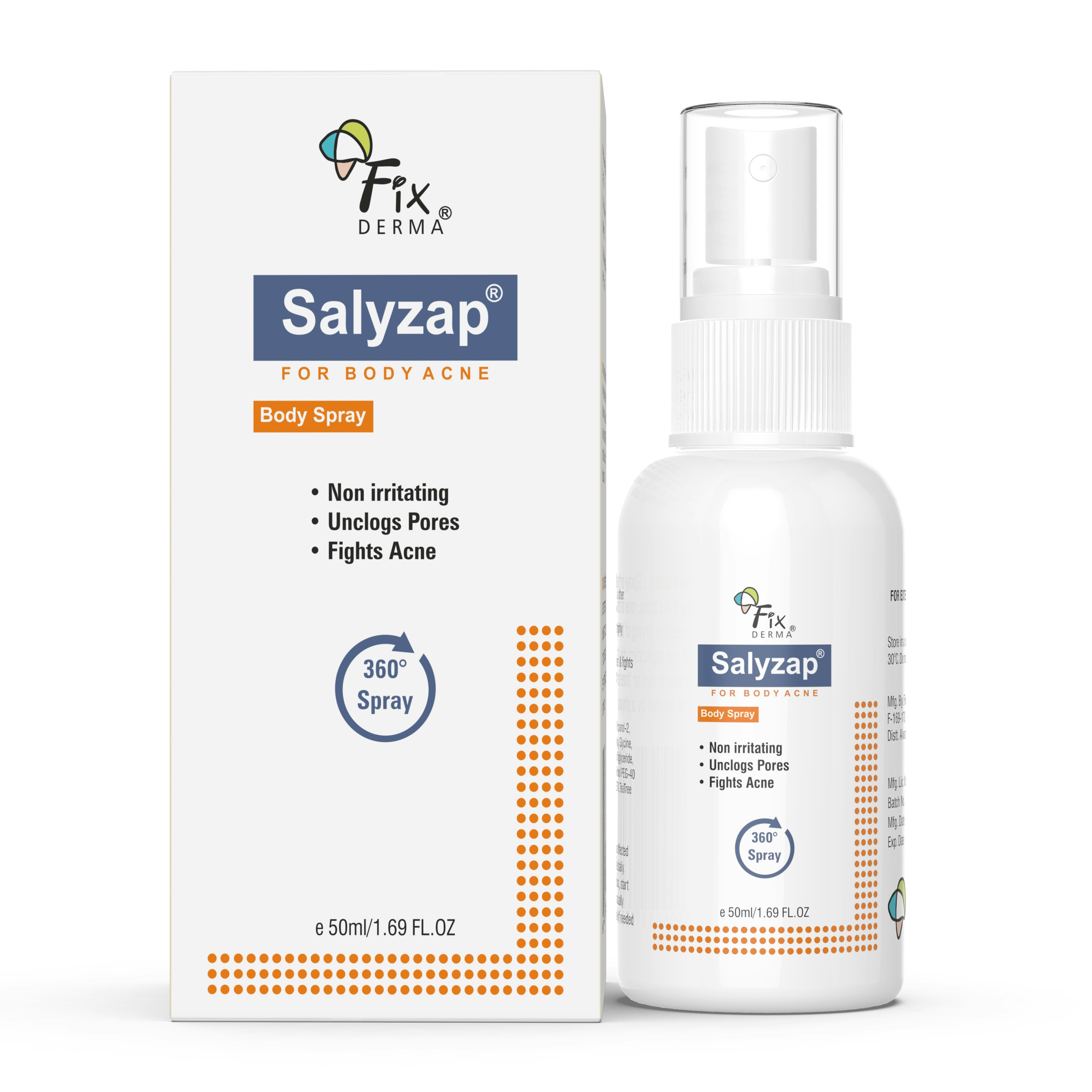 Fixderma Salyzap Spray for Body Acne gallery image