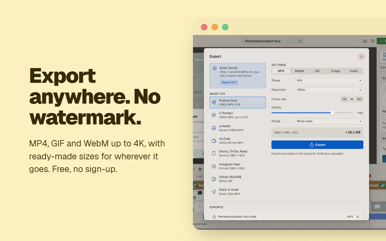 Clipsy: Screen recorder with auto zoom gallery image