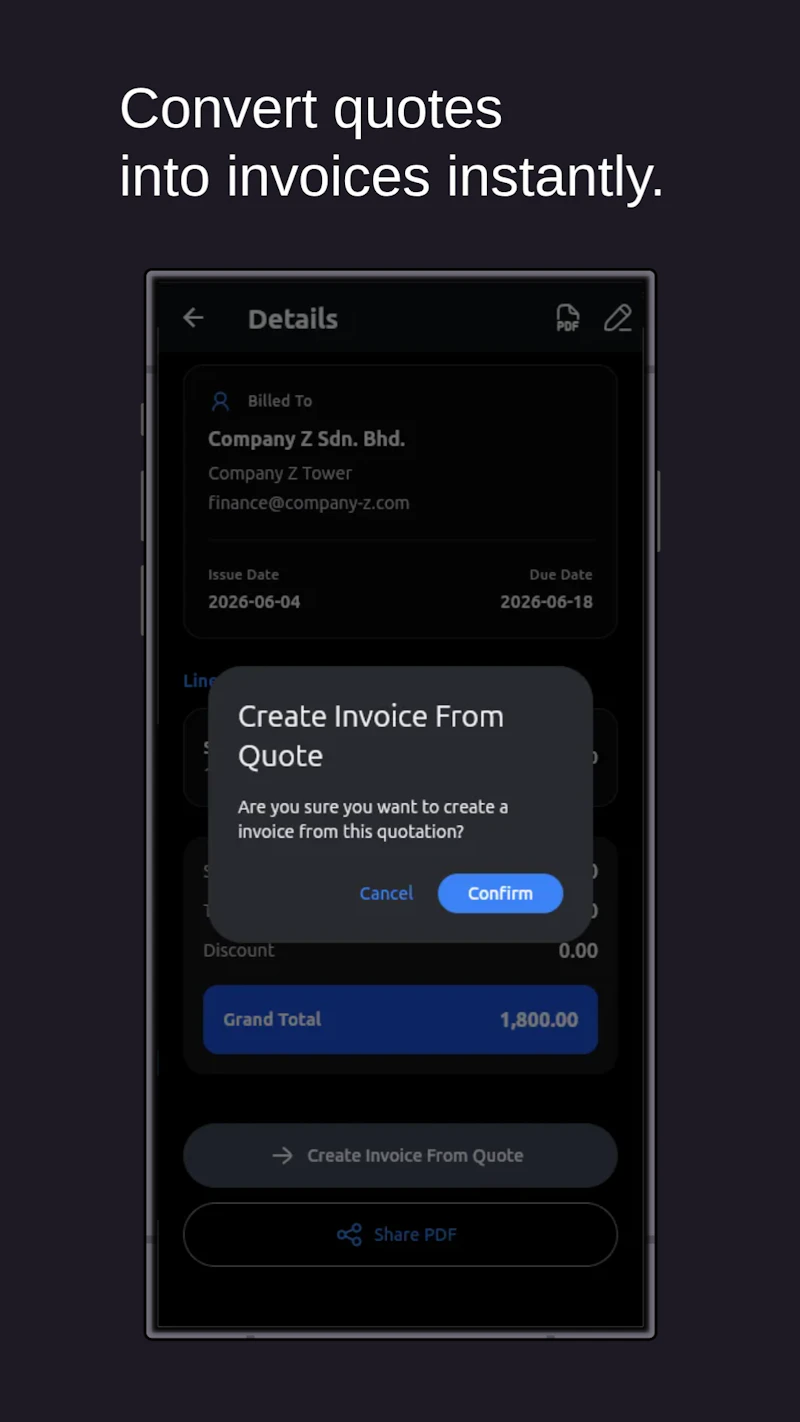 InvoiceFlow: Quotes & Invoices screenshot 4