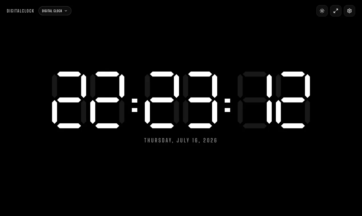 Digital Clock Online gallery image