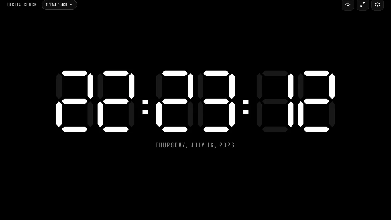 Digital Clock Online product