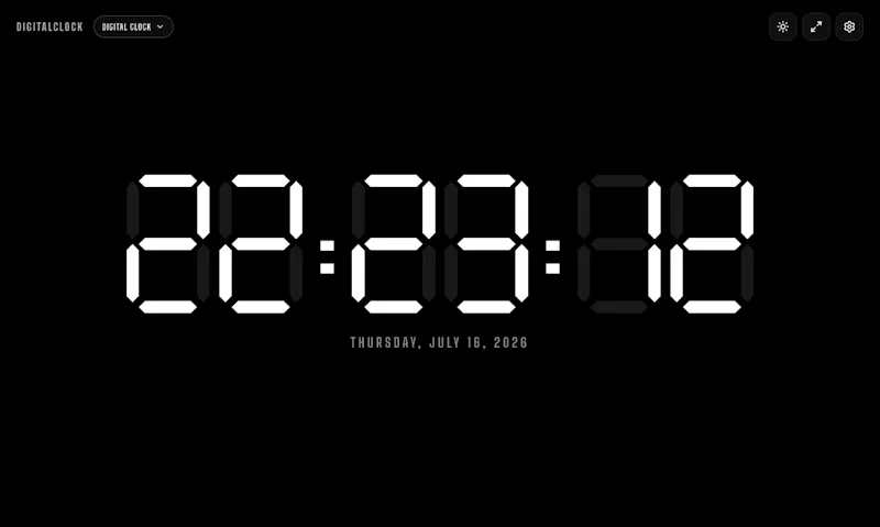 Digital Clock Online screenshot 1