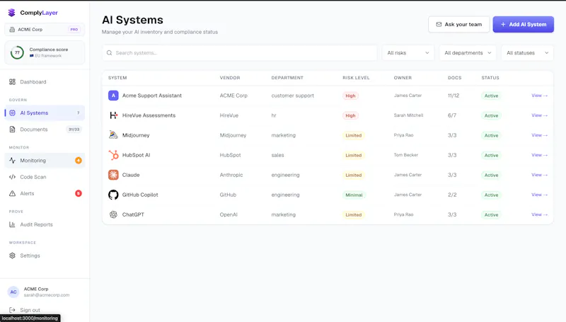 ComplyLayer screenshot 4