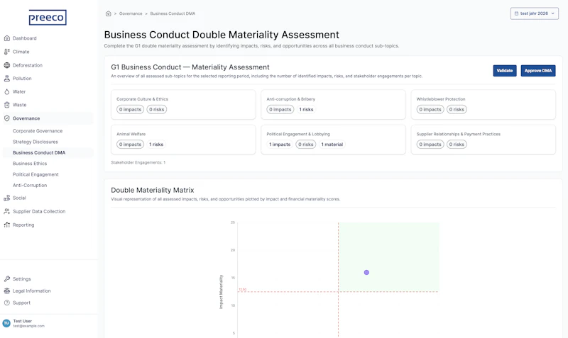 preeco | sustainability screenshot 2