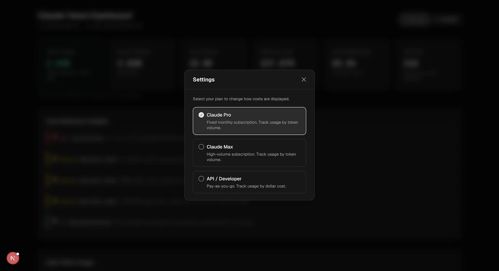 Claude Token Dashboard screenshot 6
