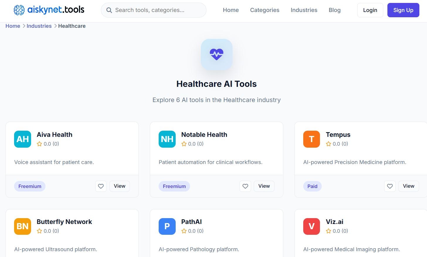 Healthcare Industry AI Tools - Ai Skynet gallery image