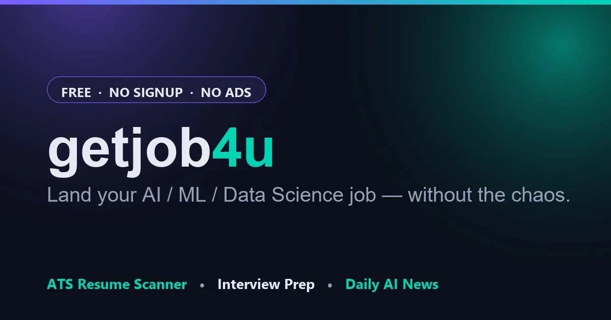 getjob4u ATS Resume Scanner gallery image