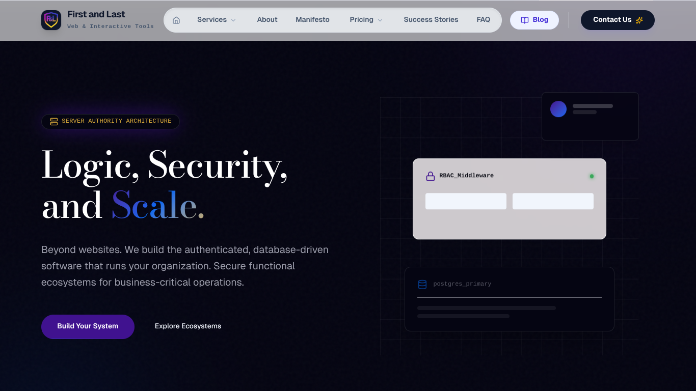 First and Last — Web & Interactive Tools gallery image