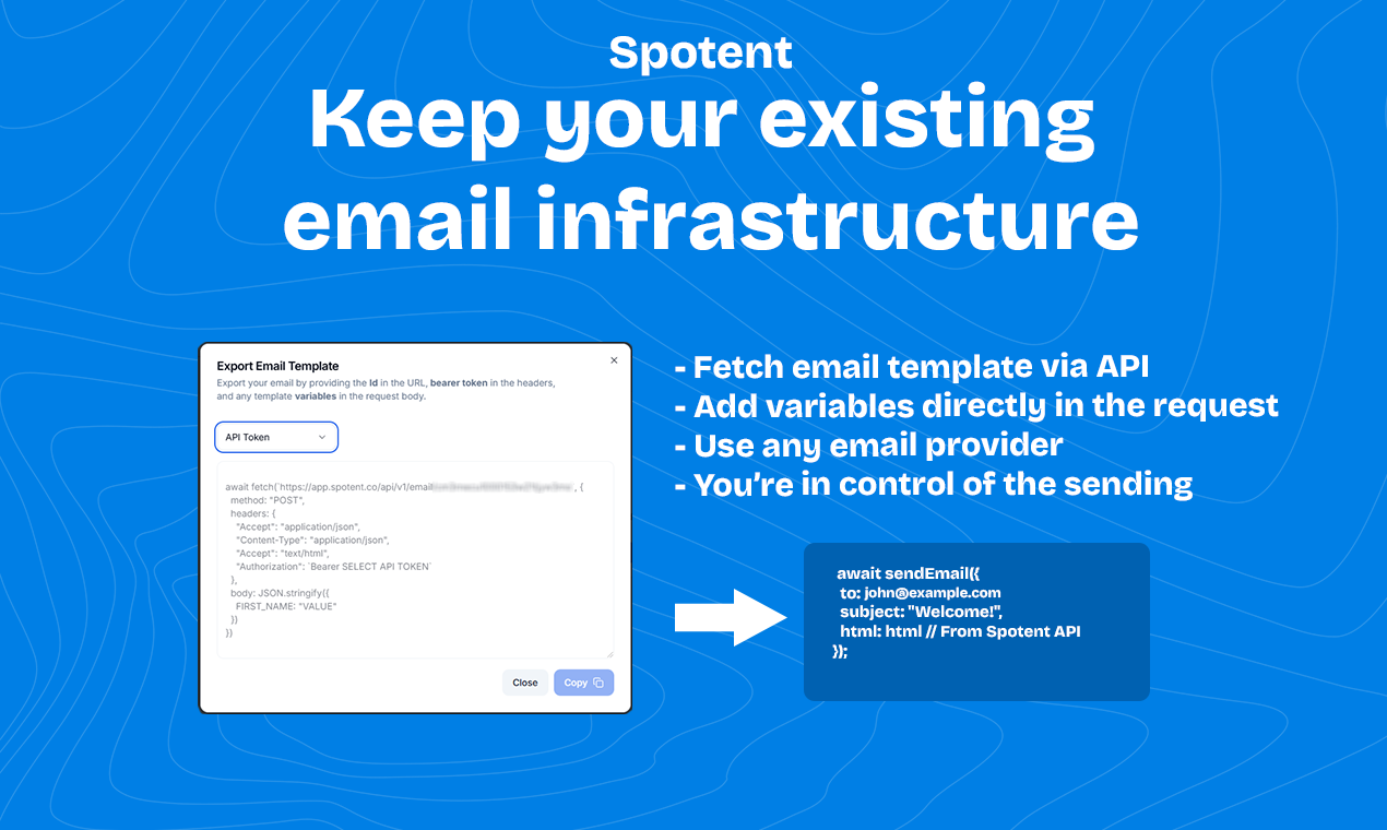 Spotent - The visual email builder that plugs into your existing stack media 4