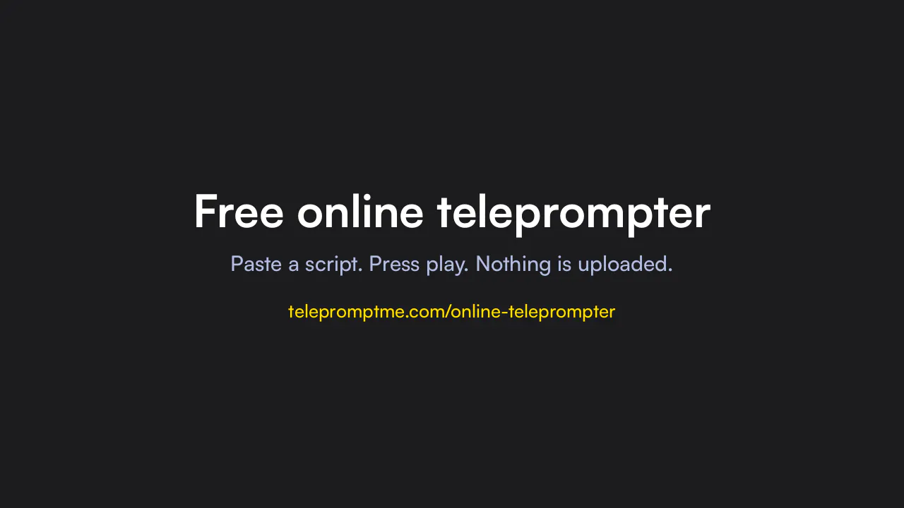 Telepromptme Online Teleprompter gallery image