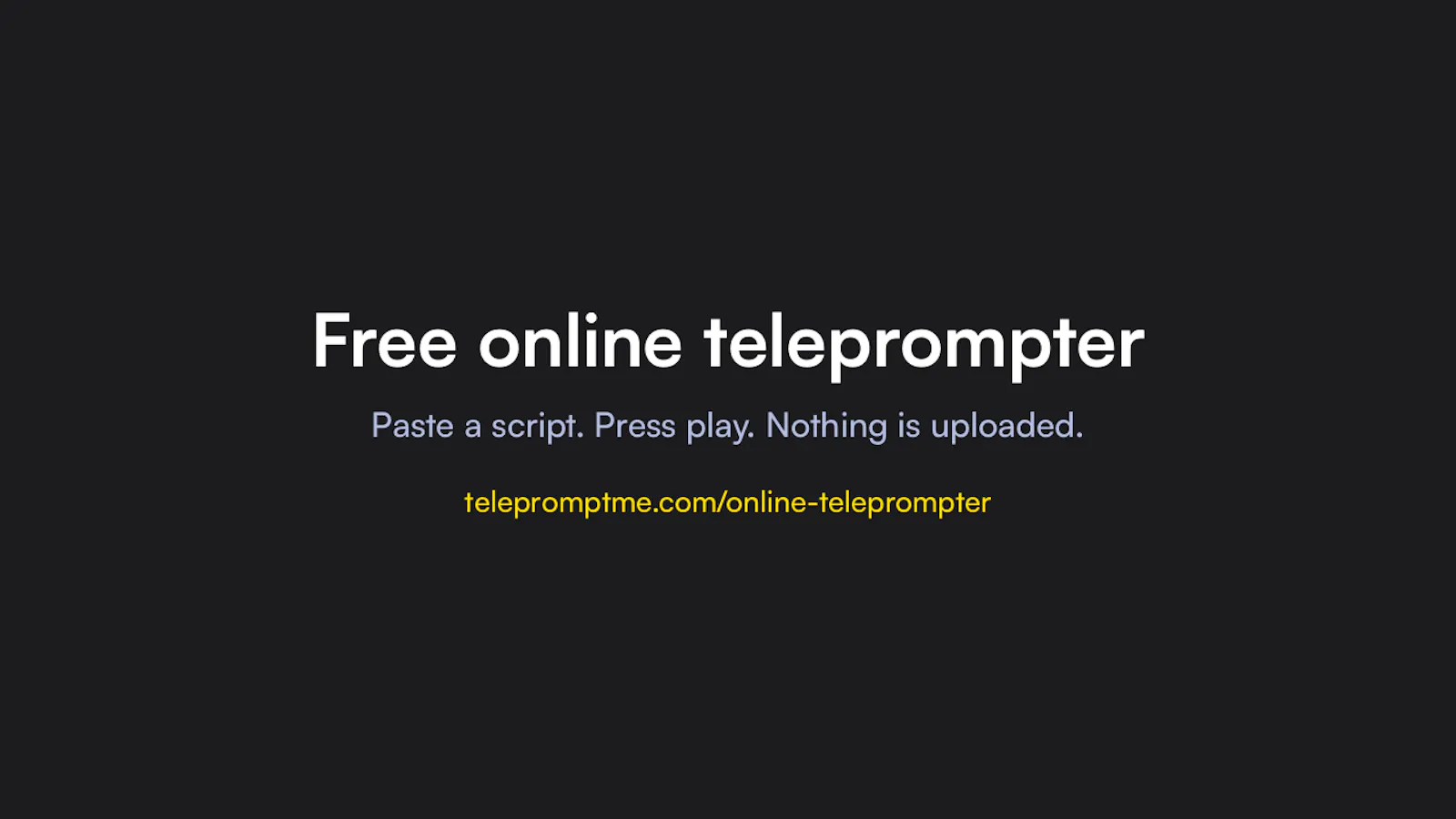 Telepromptme Online Teleprompter screenshot 3