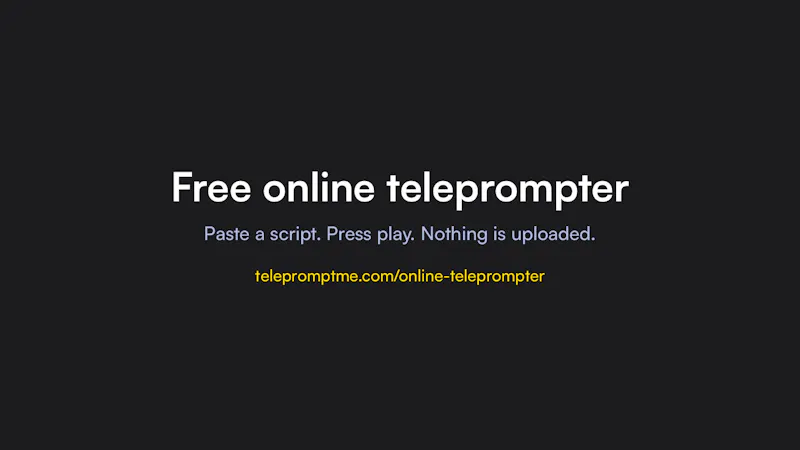 Telepromptme Online Teleprompter screenshot 3