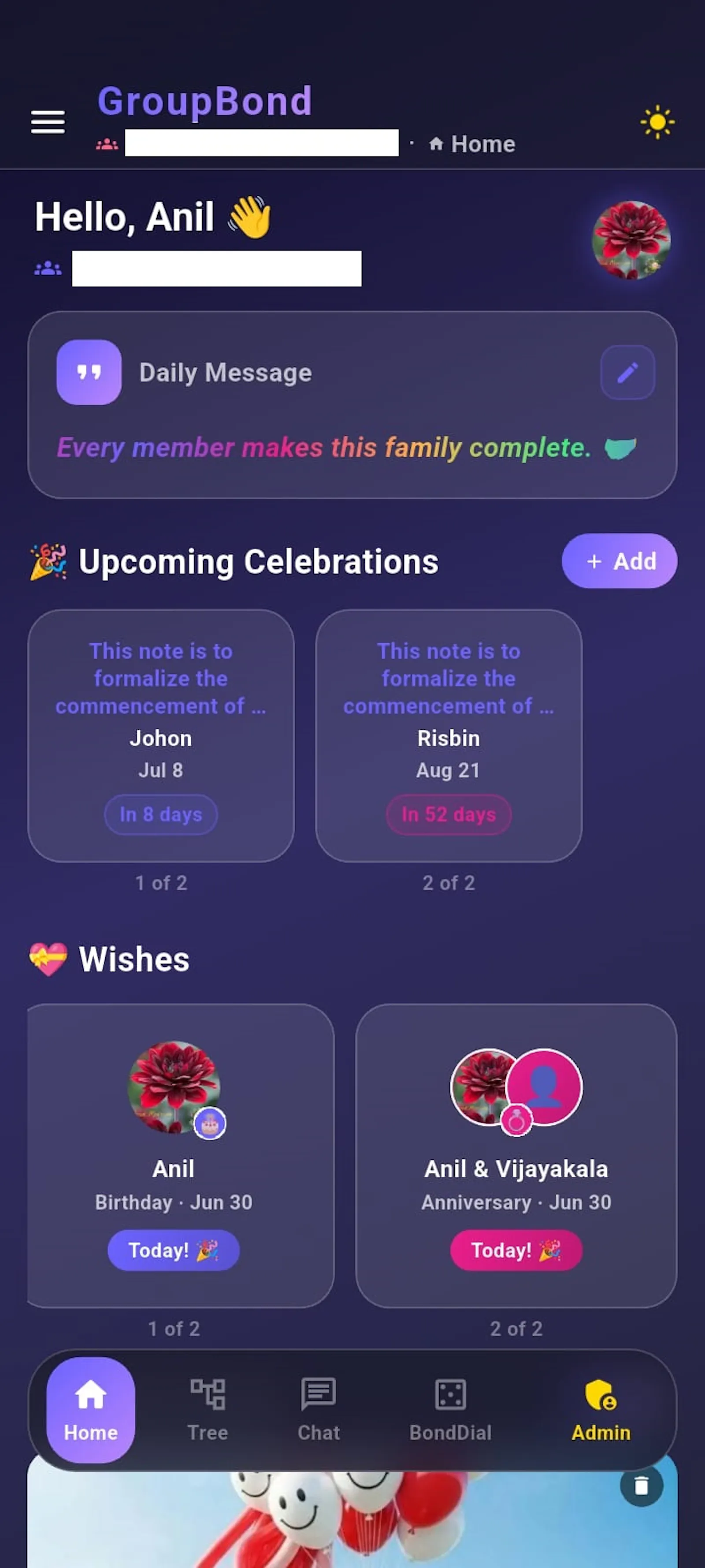 Group Bond screenshot 3