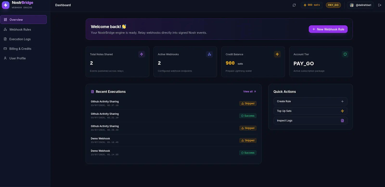 NostrBridge screenshot 2