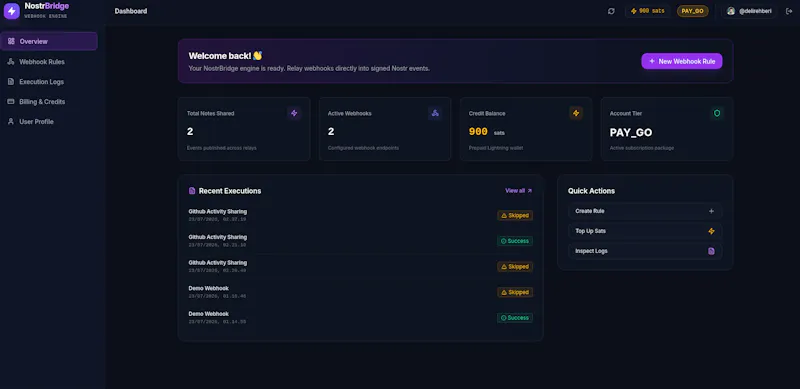 NostrBridge screenshot 2