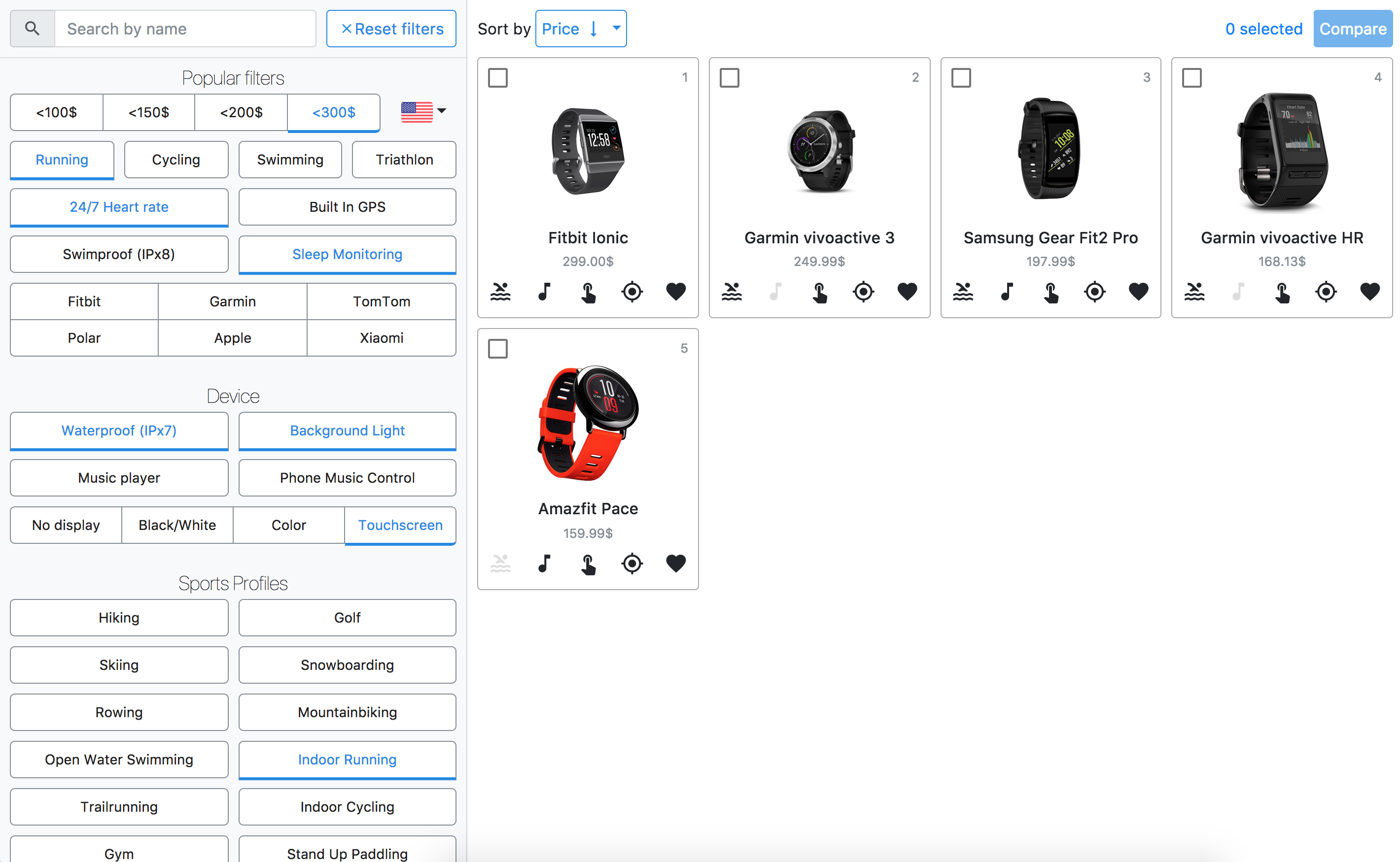 The Fitness Tracker Database gallery image