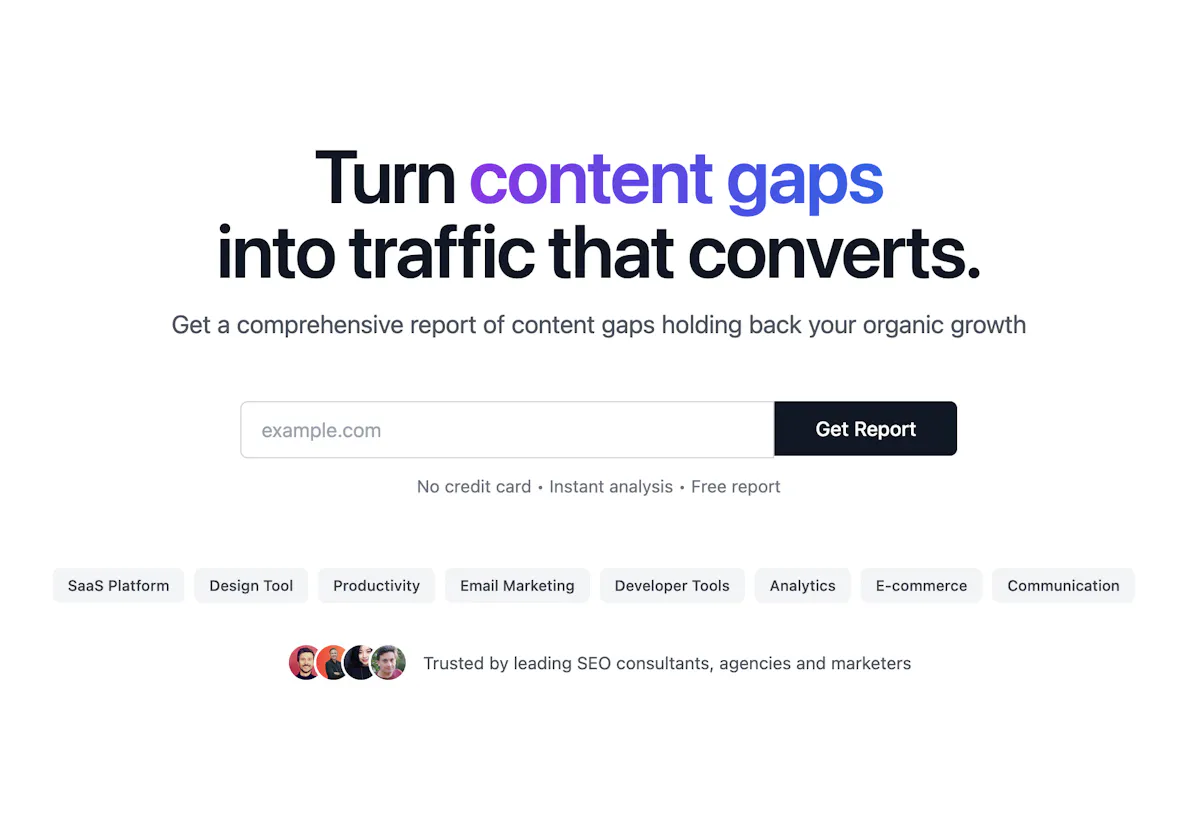 Content Gap Report for LLM SEO