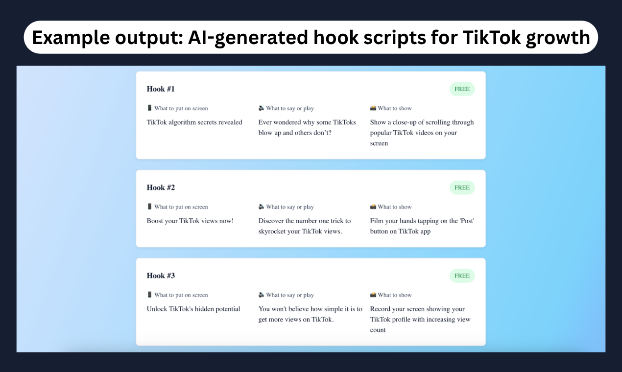 HookStack - AI-powered Hooks for Content Creators and Social Sellers media 3