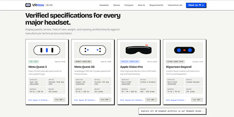 VRHow: VR Compatibility & Tools. screenshot 8