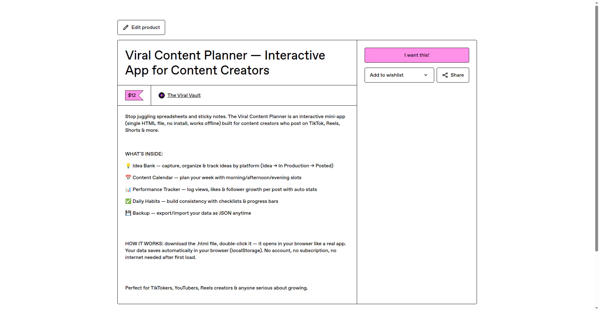 Viral Content Planner gallery image