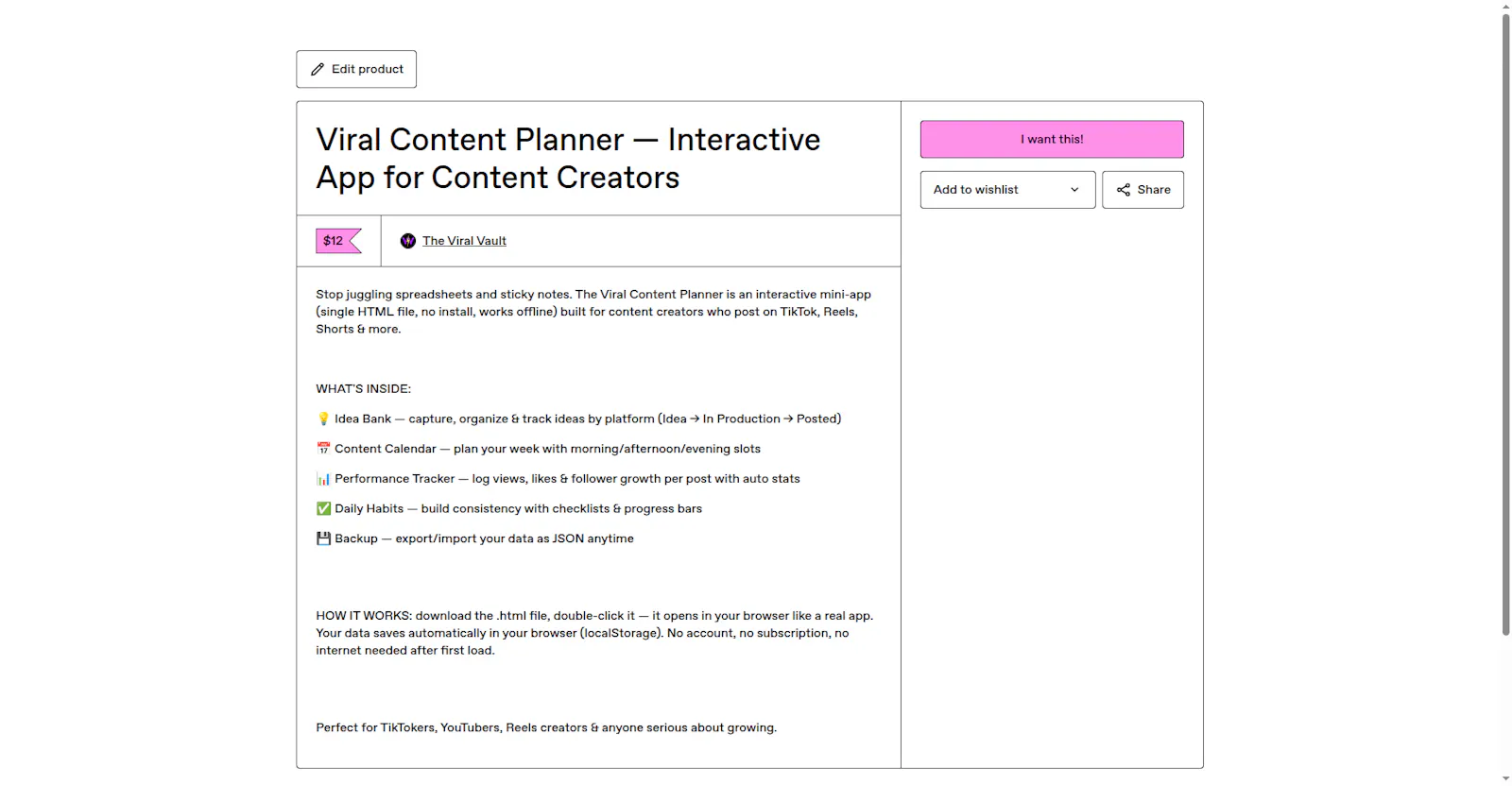 Viral Content Planner screenshot 1