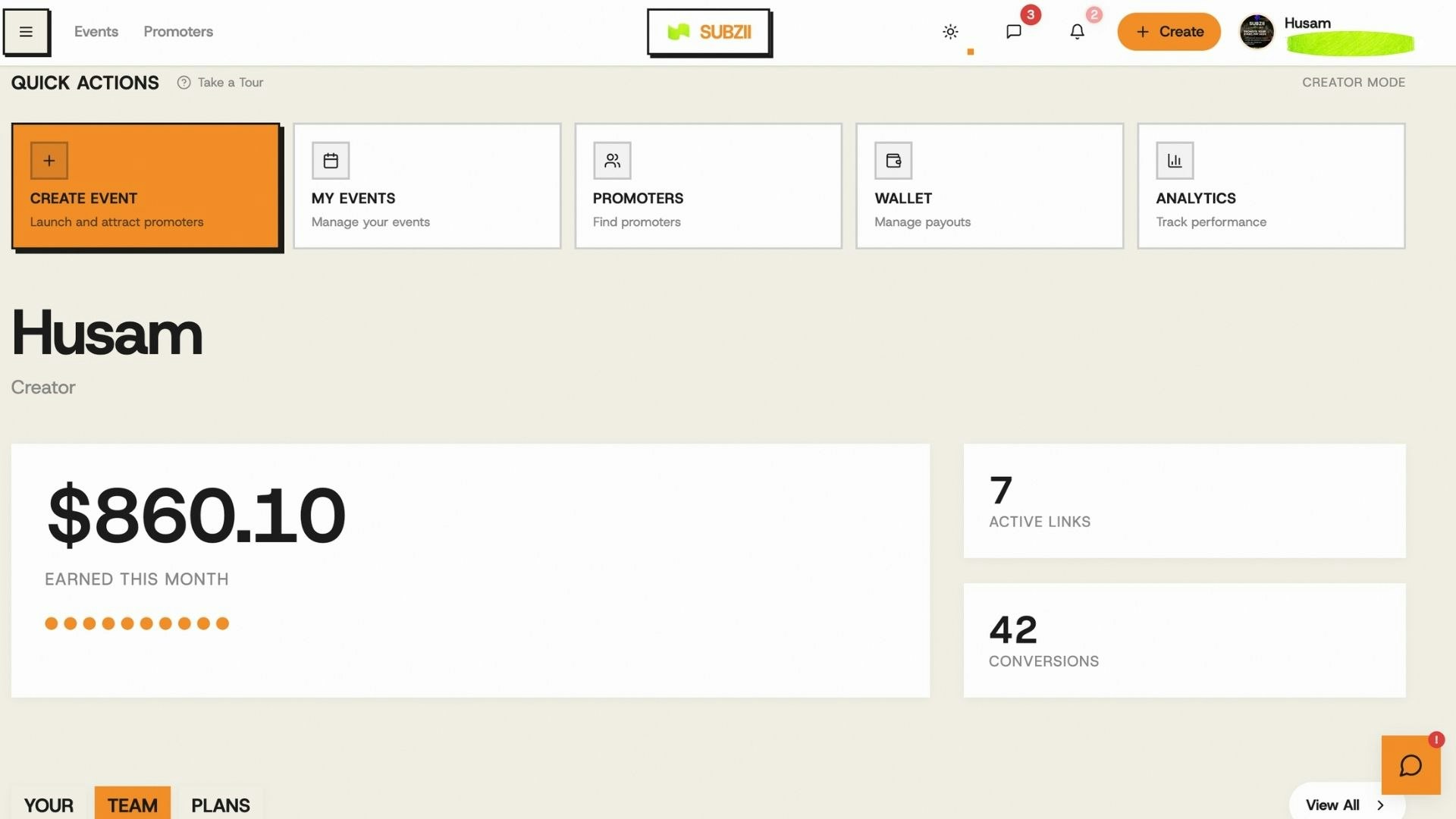 Subzii - Screenshot 2 showing product features and functionality