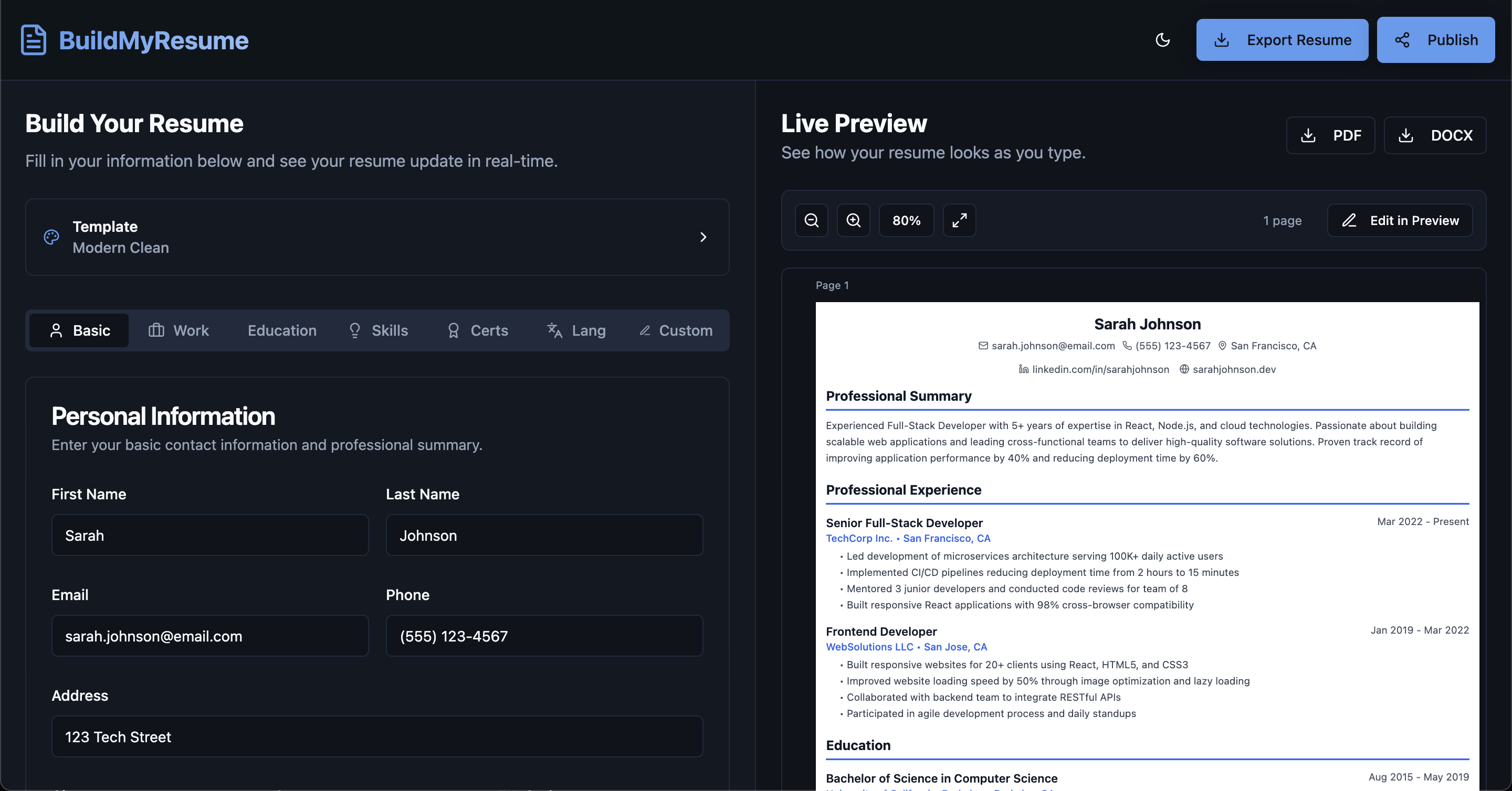 buildmyresume media 3