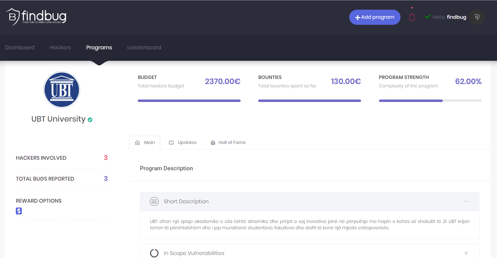 FINDBUG.IO gallery image
