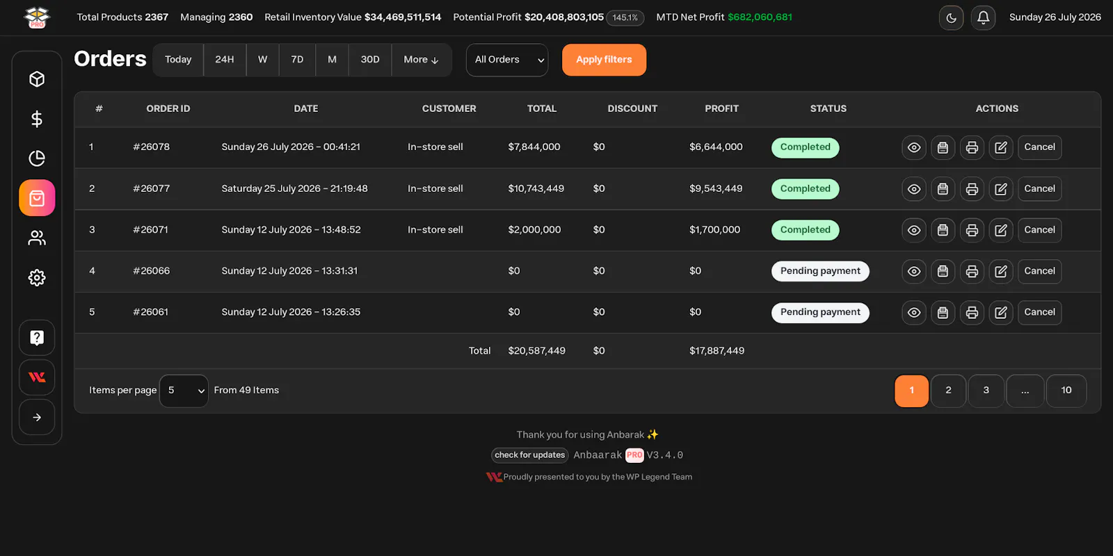 Anbarak ERP screenshot 4