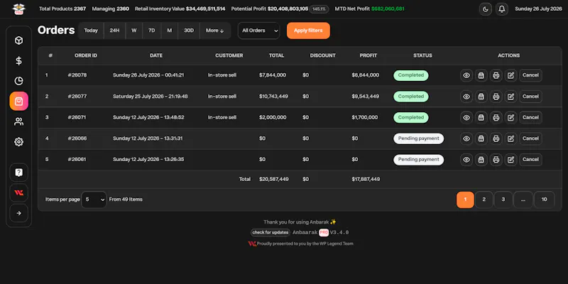 Anbarak ERP screenshot 4