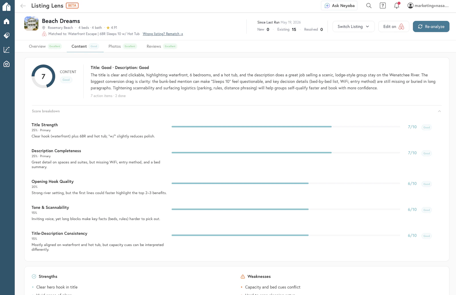 Listing Lens screenshot 2