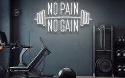 No Pain No Gain - LED Neon Sign media 2