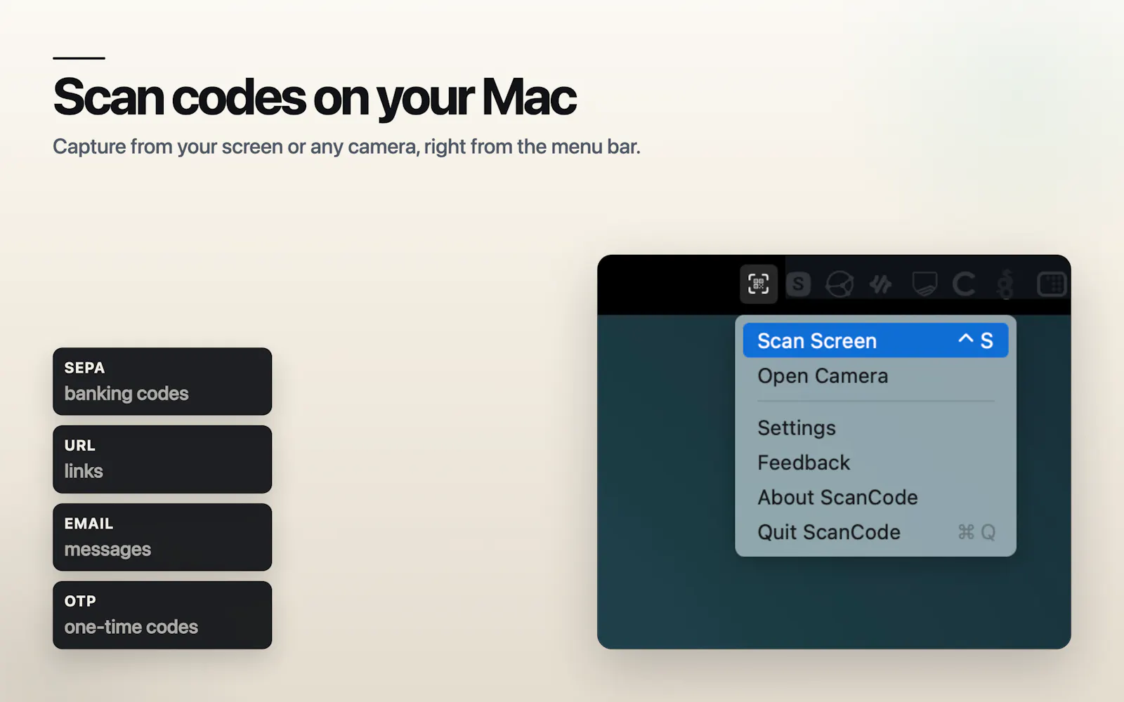 ScanCode screenshot 2