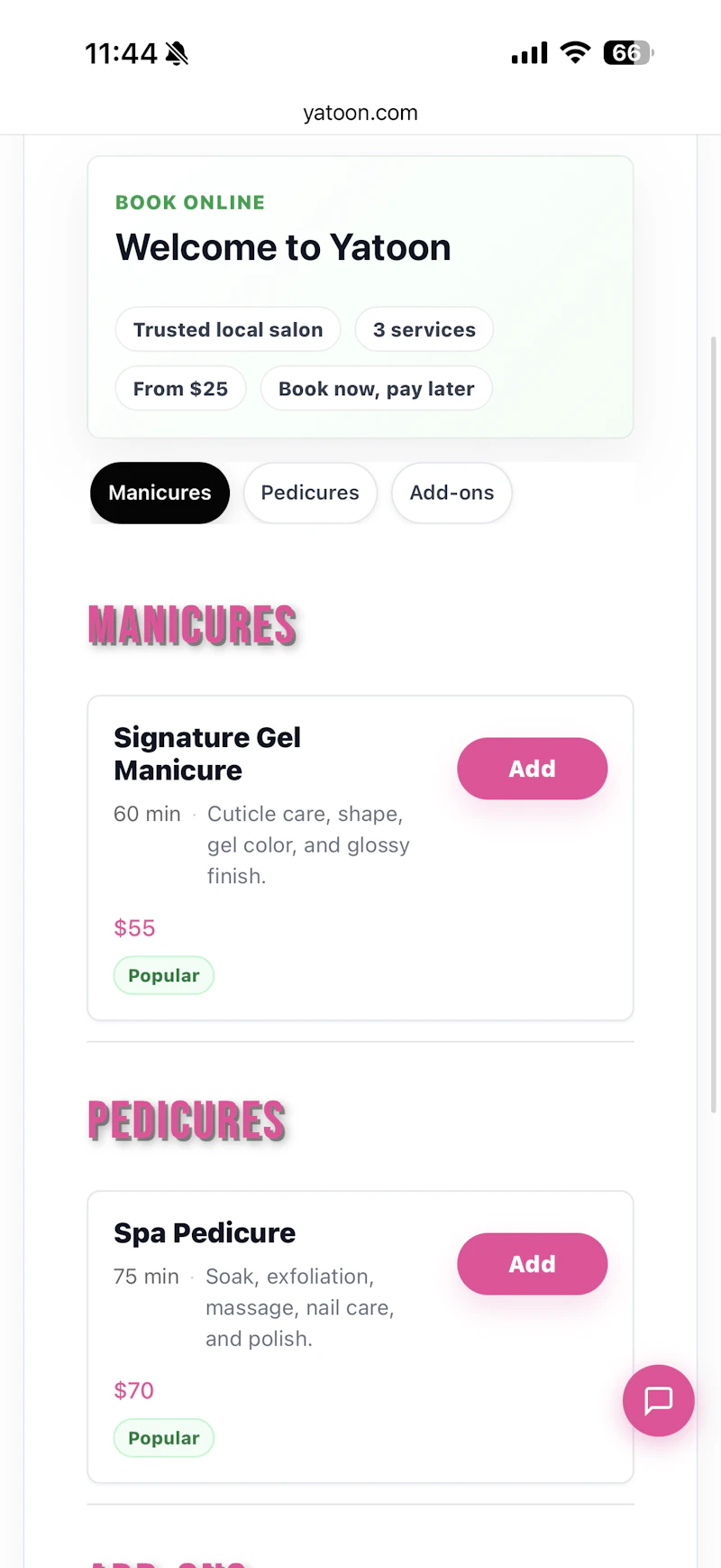 Yatoon Booking for Salons & Spas screenshot 15