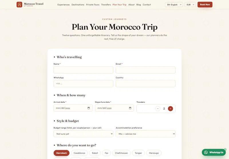 Morocco Travel Booking Platform screenshot 2