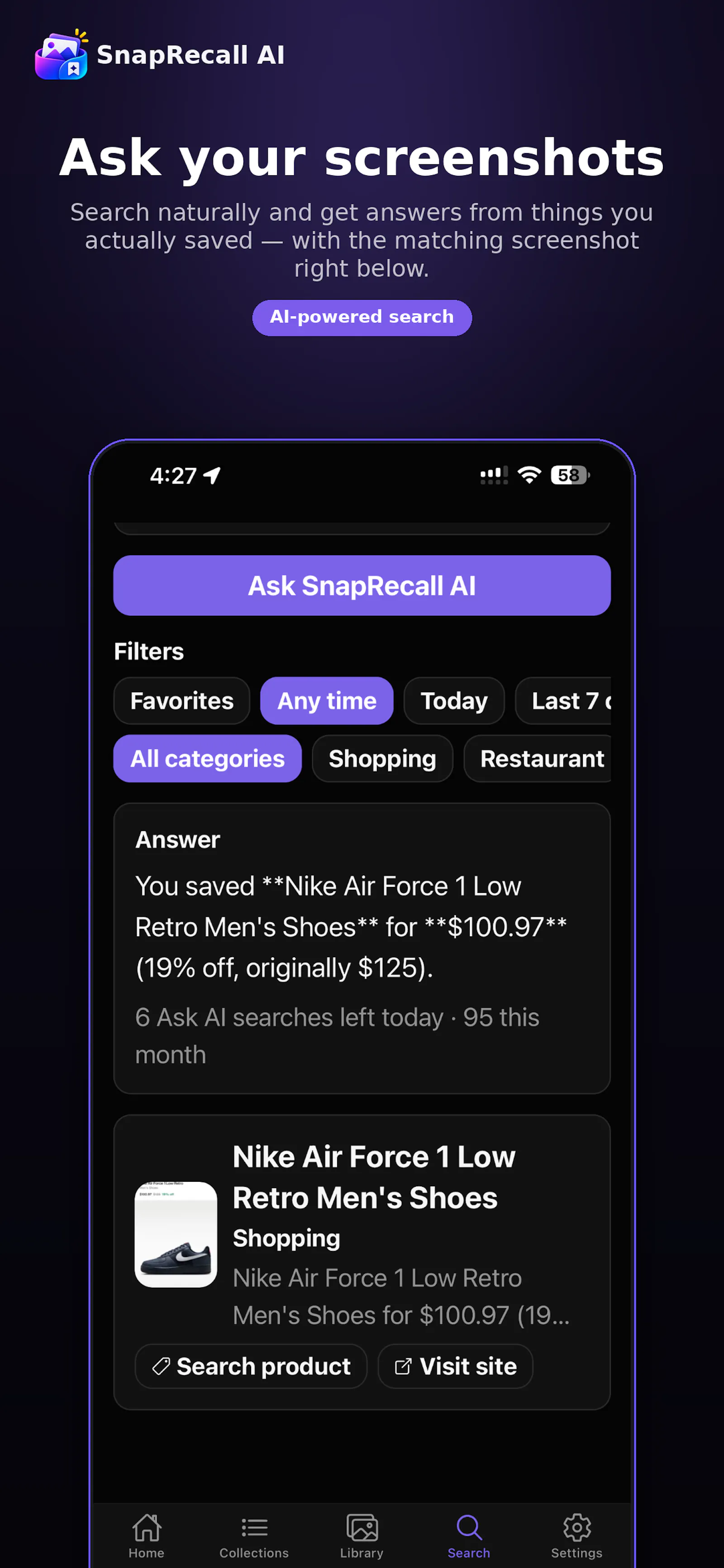 SnapRecall Ai - Screenshot organizer screenshot 2