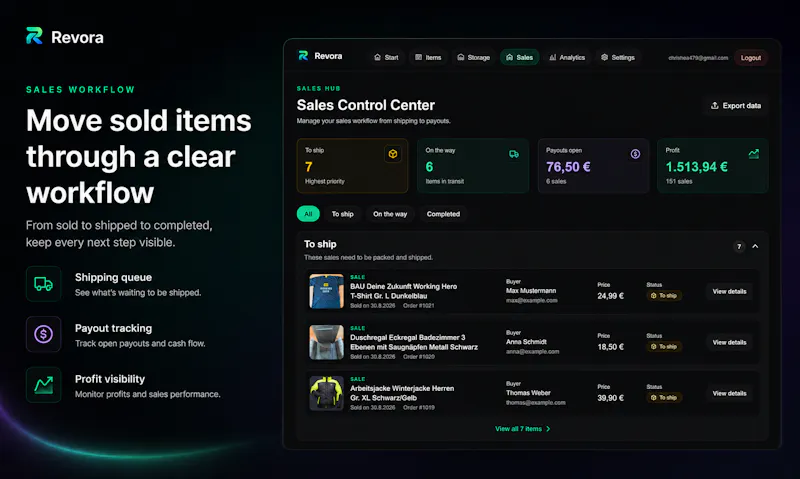 Revora screenshot 2
