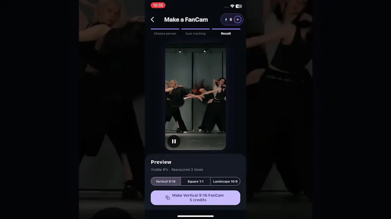 Fancam Maker screenshot 1 (video preview)
