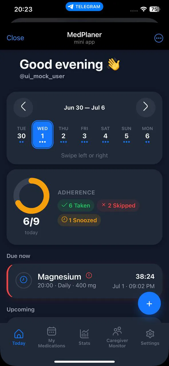 MedPlanner for Telegram gallery image