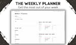 The Weekly Planner | Notion Template image